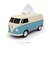 【当商品送料無料】ティッシュケース 車 かわいい 通販 ＶＷバス ツートンカラー レッド ダークグリーン ブルー フォルクスワーゲン 本当に走る