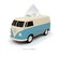 【当商品送料無料】ティッシュケース 車 かわいい 通販 ＶＷバス ツートンカラー レッド ダークグリーン ブルー フォルクスワーゲン 本当に走る