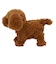 【当商品送料無料】犬 ぬいぐるみ 動く 通販 トイプードル 動くおもちゃ ふわふわ ショコラちゃん 小さい 人形 子犬 かわいい 動物 玩具