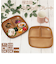 【当商品送料無料】プレート 皿 仕切り 通販 スクウェアプレート スクエアプレート 軽い 木目 食洗機 電子レンジ OK レンジ対応 ワンプレート