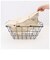 【当商品送料無料】収納 かご バスケット 通販 カゴ ワイヤーバスケット M ワイヤーファブリックバスケット アイアンバスケット アイアン ワイヤー