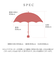 【当商品送料無料】ビコーズ 傘 because 通販 雨傘 長傘 晴雨兼用 UVカット 日傘 58cm 58センチ 手開き バンブーハンドル かさ