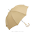 【当商品送料無料】ビコーズ 傘 because 通販 雨傘 長傘 晴雨兼用 UVカット 日傘 58cm 58センチ 手開き バンブーハンドル かさ