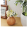 【当商品送料無料】光触媒 造花 通販 フェイクグリーン イミテーション 消臭 抗菌 花 フラワー 木目柄 陶器 ラウンドポット 一輪挿し 花瓶