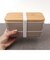 【当商品送料無料】弁当箱 2段 通販 日本製 730ml 木目長角弁当 2段弁当箱 ランチボックス 中蓋付き シンプル おしゃれ オシャレ 男性