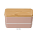 【当商品送料無料】弁当箱 2段 通販 日本製 730ml 木目長角弁当 2段弁当箱 ランチボックス 中蓋付き シンプル おしゃれ オシャレ 男性