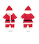 【当商品送料無料】赤ちゃん クリスマス 服 通販 サンタ 衣装 サンタクロース カバーオール ベビー服 男の子 女の子 可愛い ハロウィン 仮装