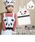 【当商品送料無料】子供 エプロン 三角巾セット 通販 三角巾 セット ゴム かぶるだけ 男の子 女の子 キッズ 子ども パンダ クッキング キッチン