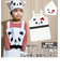 【当商品送料無料】子供 エプロン 三角巾セット 通販 三角巾 セット ゴム かぶるだけ 男の子 女の子 キッズ 子ども パンダ クッキング キッチン