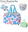 【当商品送料無料】レジカゴ用バッグ 軽量 通販 折りたたみ エコバッグ おしゃれ 軽量 軽い かわいい 花柄 フラワー コンパクト サブバッグ