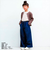 【当商品送料無料】パンツ キッズ 子供服 好評 デニム ストレッチ ワイドパンツ キュロット ズボン 長ズボン ロングパンツ バギーパンツ 女の子
