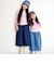 【当商品送料無料】パンツ キッズ 子供服 好評 デニム ガウチョ キュロット ズボン 長ズボン ロングパンツ 女の子 ガールズ おしゃれ かわいい