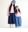 【当商品送料無料】パンツ キッズ 子供服 好評 デニム ガウチョ キュロット ズボン 長ズボン ロングパンツ 女の子 ガールズ おしゃれ かわいい