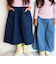 【当商品送料無料】パンツ キッズ 子供服 好評 デニム ガウチョ キュロット ズボン 長ズボン ロングパンツ 女の子 ガールズ おしゃれ かわいい