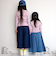 【当商品送料無料】パンツ キッズ 子供服 好評 デニム ガウチョ キュロット ズボン 長ズボン ロングパンツ 女の子 ガールズ おしゃれ かわいい