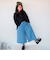 【当商品送料無料】パンツ キッズ 子供服 好評 デニム ガウチョ キュロット ズボン 長ズボン ロングパンツ 女の子 ガールズ おしゃれ かわいい