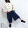 【当商品送料無料】パンツ キッズ 子供服 好評 デニム ガウチョ キュロット ズボン 長ズボン ロングパンツ 女の子 ガールズ おしゃれ かわいい