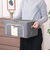 【当該商品送料無料】収納ボックス フタ付き 布 前開き 通販 窓付＆積み重ね収納ボックス 22L 衣類収納ボックス 収納ケース 窓付き収納ボックス