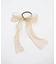 【当該商品送料無料】キッズ ヘアゴム リボン 通販 オーガンジー ゴールド 48172102 ハンクロングリボンヘアゴム 大きめ 女の子 大人っぽい