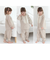 【当該商品送料無料】パジャマ 前開き 女の子 キッズ 通販 セットアップ 10006256 上下セット 長袖 上下 長ズボン レース フリル