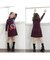 【当該商品送料無料】キッズ ワンピース 女の子 長袖 通販 キッズワンピース 10001714 長袖ワンピース 冬 秋冬 ボーダー ハート