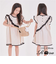 【当該商品送料無料】半袖 ワンピース キッズ 通販 半袖ワンピース 52072201 ワンピ 夏 女の子 綿100 フリル 肩フリル アシンメトリー