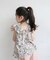 【当該商品送料無料】キッズ ノースリーブ 女の子 通販 タンクトップ 63042301 Tシャツ 半袖 夏服 袖なし フリル 綿 コットン 襟付き