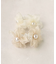 【当該商品送料無料】リボン シュシュ キッズ 通販 お花 パール 68142302 シューガーシュシュ オーガンジー フラワー 子供 女の子