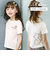【当該商品送料無料】キッズ Tシャツ 半袖 女の子 通販 カットソー 73062401 半袖Tシャツ 夏服 ねこ 猫 ネコ 刺繍 パール シンプル