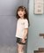 【当該商品送料無料】キッズ Tシャツ 半袖 女の子 通販 カットソー 73062401 半袖Tシャツ 夏服 ねこ 猫 ネコ 刺繍 パール シンプル
