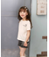 【当該商品送料無料】キッズ Tシャツ 半袖 女の子 通販 カットソー 73062401 半袖Tシャツ 夏服 ねこ 猫 ネコ 刺繍 パール シンプル
