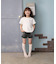 【当該商品送料無料】キッズ Tシャツ 半袖 女の子 通販 カットソー 73062401 半袖Tシャツ 夏服 ねこ 猫 ネコ 刺繍 パール シンプル
