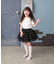 【当該商品送料無料】キッズ Tシャツ 半袖 女の子 通販 カットソー 73062401 半袖Tシャツ 夏服 ねこ 猫 ネコ 刺繍 パール シンプル