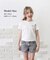 【当該商品送料無料】キッズ Tシャツ 半袖 女の子 通販 カットソー 73062401 半袖Tシャツ 夏服 ねこ 猫 ネコ 刺繍 パール シンプル