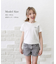 【当該商品送料無料】キッズ Tシャツ 半袖 女の子 通販 カットソー 73062401 半袖Tシャツ 夏服 ねこ 猫 ネコ 刺繍 パール シンプル