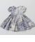 【当該商品送料無料】半袖 ワンピース キッズ 通販 半袖ワンピース 12122001 ワンピ 夏 女の子 綿100 花柄 総柄 パフスリーブ レトロ