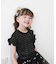 【当該商品送料無料】キッズ Tシャツ 半袖 女の子 通販 カットソー 73042401 半袖Tシャツ 夏服 フリル リボン フリル袖 カジュアル