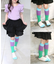 【当該商品送料無料】キッズ 女の子 ハイソックス 靴下 通販 しましま靴下 ソックス くつ下 膝下 配色 切り替え 子供 こども 子ども カジュアル