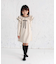 【当該商品送料無料】キッズ ワンピース 女の子 長袖 通販 キッズワンピース 42122102 長袖ワンピース 冬 秋冬 フリル リボン Aライン