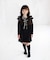 【当該商品送料無料】キッズ ワンピース 女の子 長袖 通販 キッズワンピース 42122102 長袖ワンピース 冬 秋冬 フリル リボン Aライン