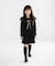 【当該商品送料無料】キッズ ワンピース 女の子 長袖 通販 キッズワンピース 42122102 長袖ワンピース 冬 秋冬 フリル リボン Aライン