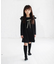 【当該商品送料無料】キッズ ワンピース 女の子 長袖 通販 キッズワンピース 42122102 長袖ワンピース 冬 秋冬 フリル リボン Aライン