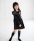 【当該商品送料無料】キッズ ワンピース 女の子 長袖 通販 キッズワンピース 42122102 長袖ワンピース 冬 秋冬 フリル リボン Aライン