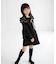 【当該商品送料無料】キッズ ワンピース 女の子 長袖 通販 キッズワンピース 42122102 長袖ワンピース 冬 秋冬 フリル リボン Aライン