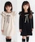 【当該商品送料無料】キッズ ワンピース 女の子 長袖 通販 キッズワンピース 42122102 長袖ワンピース 冬 秋冬 フリル リボン Aライン