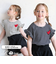 【当該商品送料無料】キッズ Tシャツ 半袖 女の子 通販 カットソー 73022401 半袖Tシャツ 夏服 フリル ボーダー ハート ワンポイント