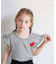 【当該商品送料無料】キッズ Tシャツ 半袖 女の子 通販 カットソー 73022401 半袖Tシャツ 夏服 フリル ボーダー ハート ワンポイント