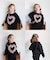 【当該商品送料無料】女の子 キッズ 長袖 Tシャツ 通販 ロンT 63012302 長袖Tシャツ カットソー チュール ハート スウェット おしゃれ