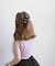 【当該商品送料無料】ヘアクリップ キッズ 通販 ヘア クリップ 68512302 るい蝶リボンバンスクリップ リボン パール 子供 女の子