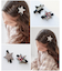 【当該商品送料無料】ヘアクリップ キッズ 通販 ヘア クリップ 48472102 プラハジルコニアスターヘアクリップ 星 キラキラ 子供 女の子